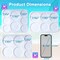 LET’S Resin 21-Cavities Keychain Resin Molds with Hole, 4 Sizes 2.95'' 2.76'' 2.36'' 1.97'' Flat Circle Round Silicone Molds for Resin, Epoxy Resin Molds for DIY Christmas Ornaments,Wedding Favo